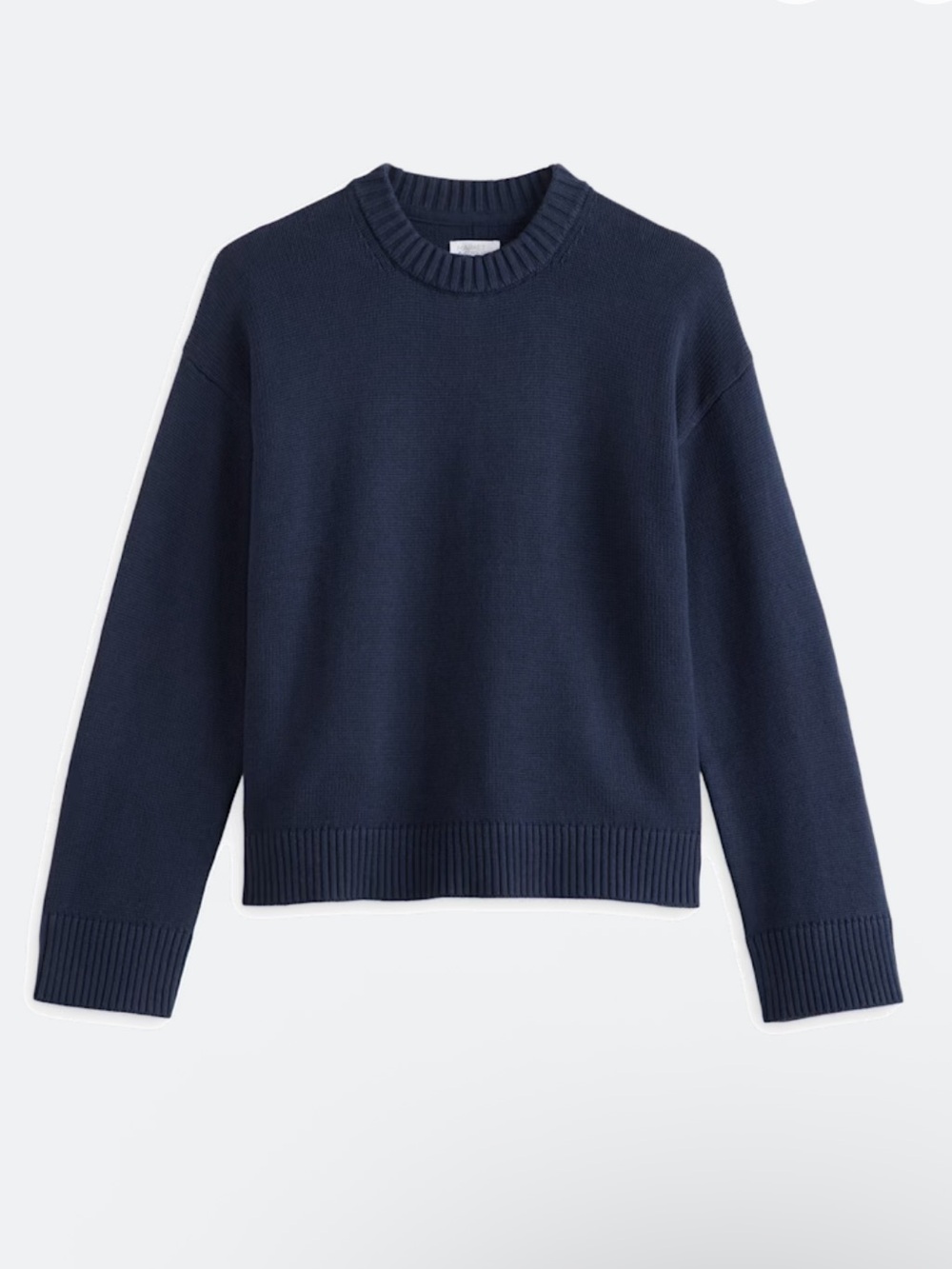 Market & Spruce Remi Cotton Ribbed Pullover Crewneck Sweater